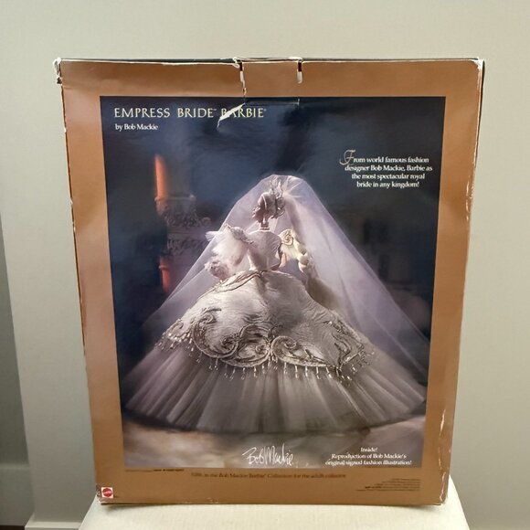 NIB 1992 Empress Bride Barbie by Bob Mackie Mattel #04247 - Picture 14 of 16
